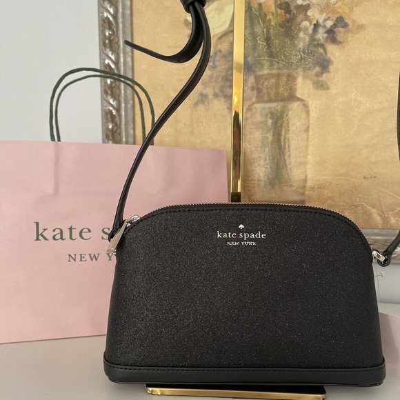 kate spade Bags Nwt Kate Spade Tinsel Glitter Fabric Small Dome